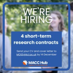 We're hiring 4 short-term research contracts