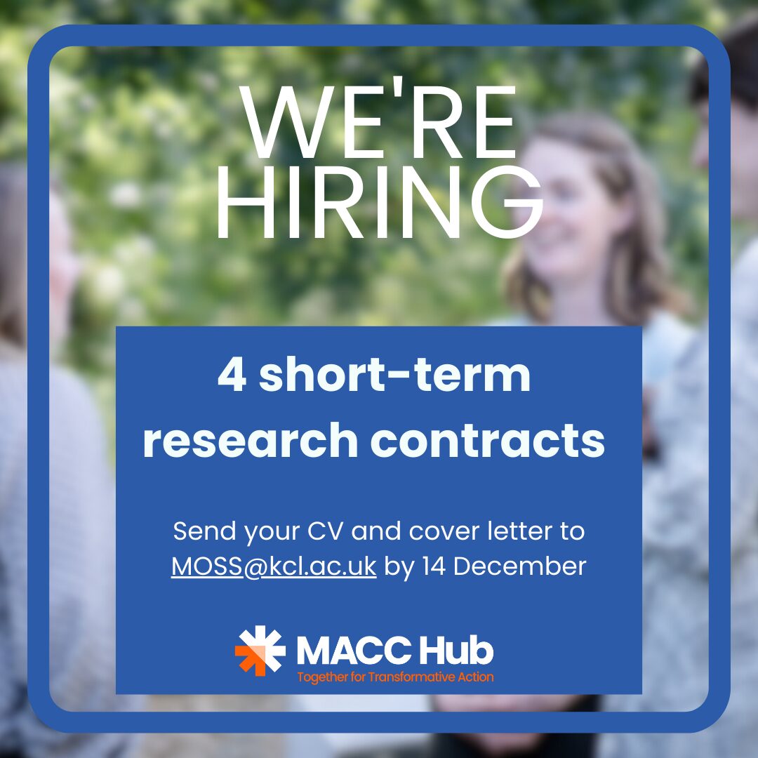 We're hiring 4 short-term research contracts