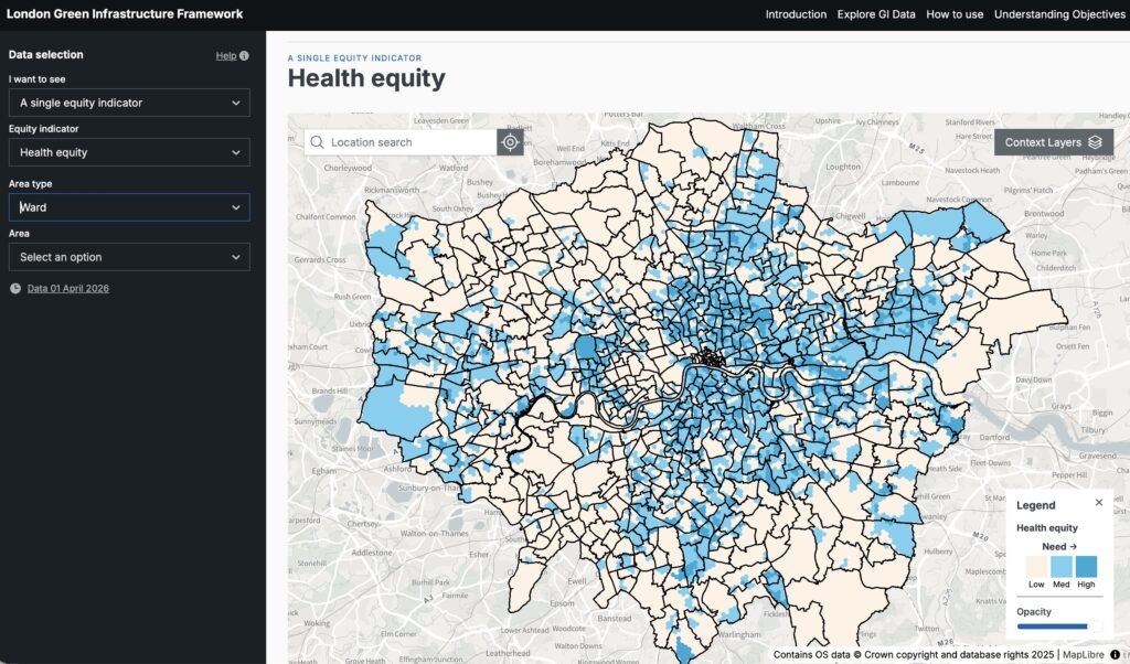 Health equitiy in London Wards (accessed 15 April 2026)